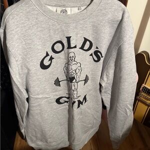 Gold's Gym Gray Crewneck Sweater for Men
